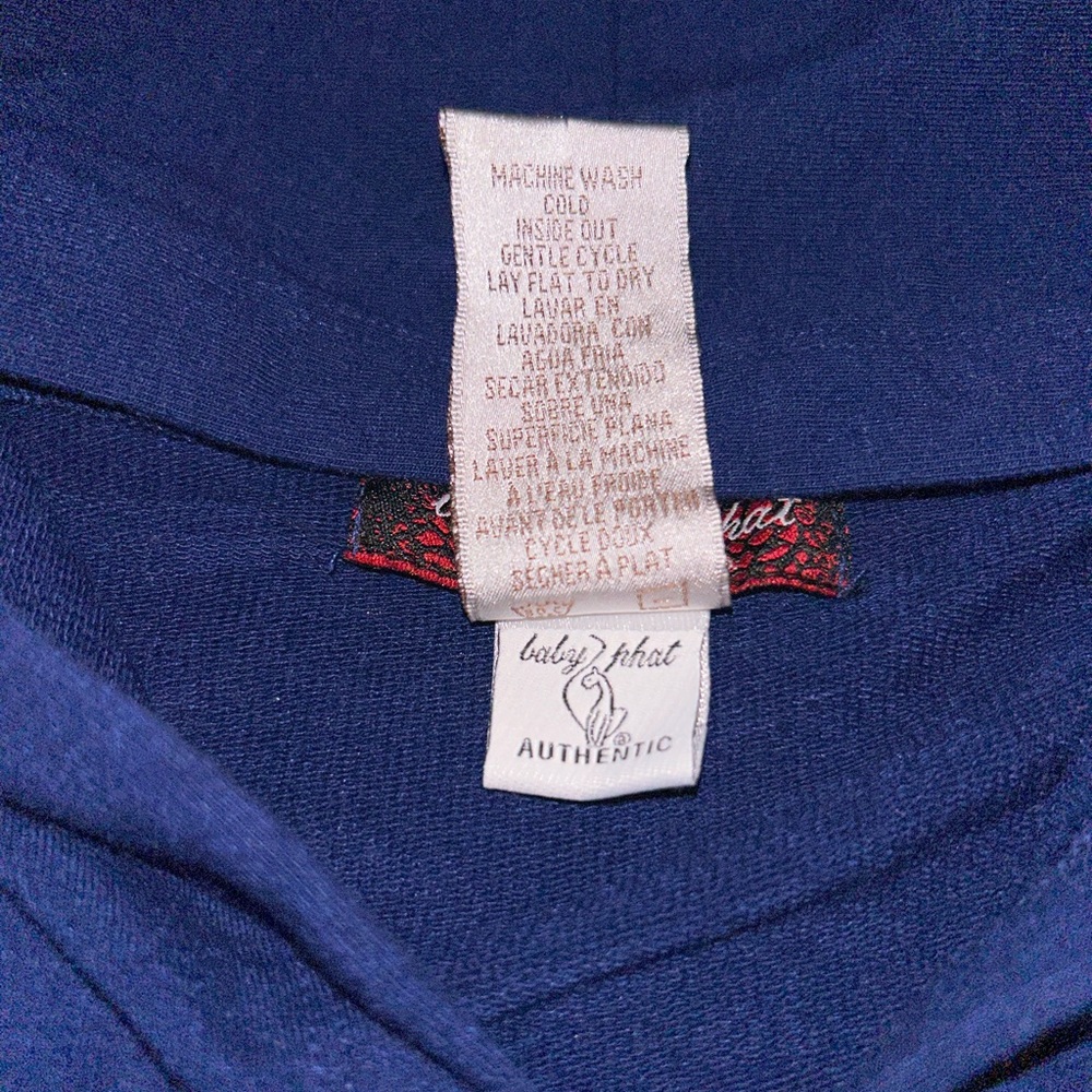Vintage Baby Phat Y2K Signature Embroidered Beaded Logo Hoodie
-Size Small - Picture 6 of 6
